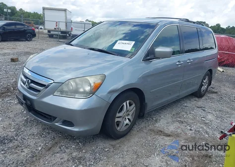 2006 Honda Odyssey Ex z USA, uszkodzony, nr VIN 5FNRL38416B103770